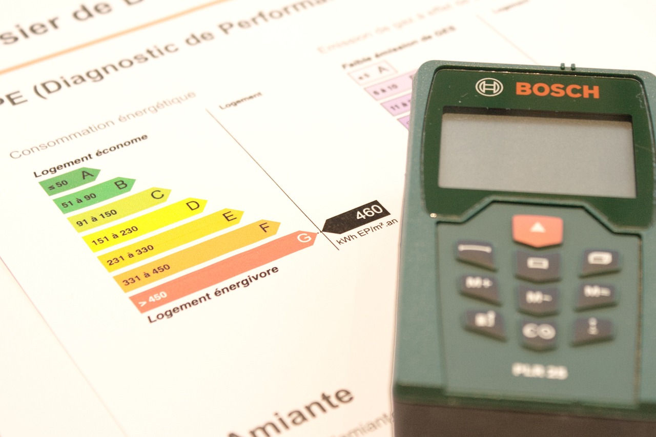 des feuilles et une calculatrice bosch sur un bureau